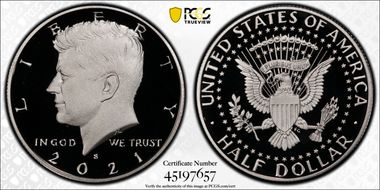 2021-S 50C Silver PR69DCAM