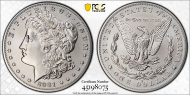 2021-O Privy $1 Morgan Dollar 100th Anniversary MS69