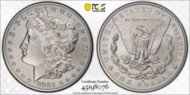 2021-O Privy $1 Morgan Dollar 100th Anniversary MS69