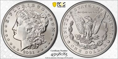 2021 $1 Morgan Dollar 100th Anniversary MS69