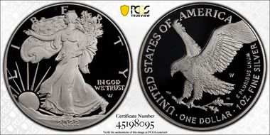 2022-W  $1 Silver Eagle PR69DCAM