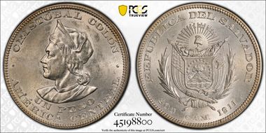 1911-CAM Peso KM-115.2 Large Bust MS62