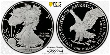 2022-W  $1 Silver Eagle PR70DCAM
