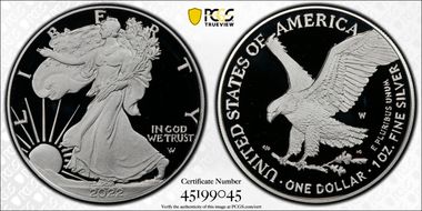 2022-W  $1 Silver Eagle PR69DCAM
