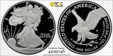 2022-W  $1 Silver Eagle PR69DCAM