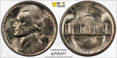 1944-D/D 5C RPM FS-501 MS66FS