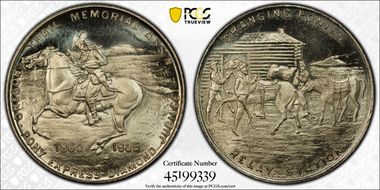 (c.1947) SC50C Oregon Pony Express Nickel-Brass Heraldic Art Medal MS66