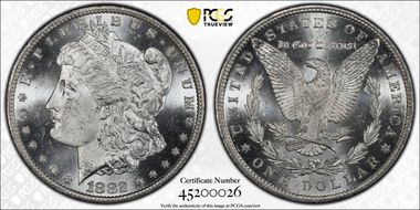 1882-CC $1 VAM 2C, Counter Clash MS63