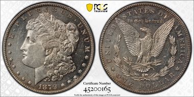 1879-S $1 Reverse of 1878 AU55