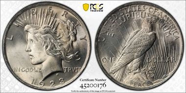 1923 $1 MS65