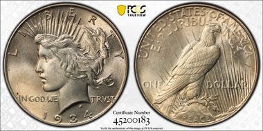 1934 $1 MS62