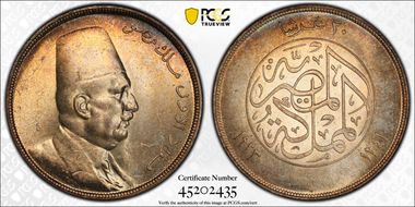 AH1341-1923-H 20 Pst MS63