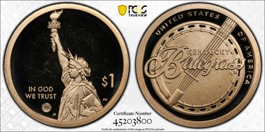 2022-S $1 American Innovation KY Bluegrass Music First Strike PR69DCAM