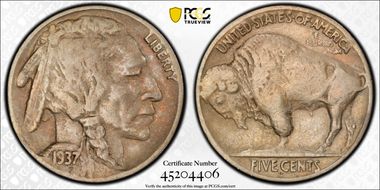 1937-D 5C 3 Legs F15