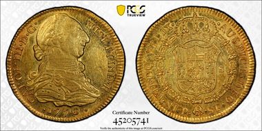 1776-P SF 4 Esc Restrepo-68.3 Calico-1835 AU58+