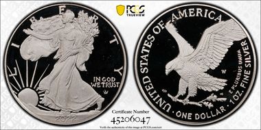 2022-W  $1 Silver Eagle First Strike PR69DCAM