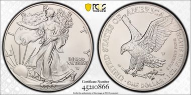 2022-W $1 Burnished Silver Eagle First Strike SP69