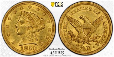 1850 $2.50 MS61