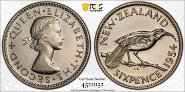 1954 6D KM-26.1 PR65CAM