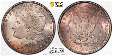 1878 7TF $1 Reverse of 1879 MS62
