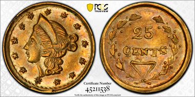 (1853) G25C BG-201 AU58