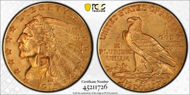 1915 $2.50 MS61