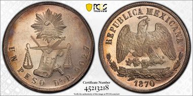 1870-Do P Peso KM-408.2 MS64