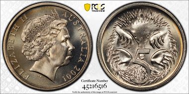 2001 5C Large Head MS68