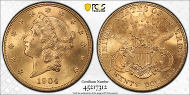 1904 $20 MS64