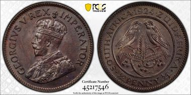 1924 1/4D Blackened MS64