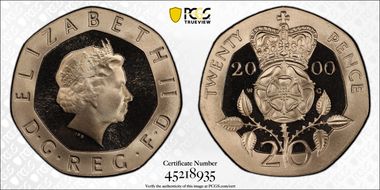 2000 20p S-G3 PR70DCAM
