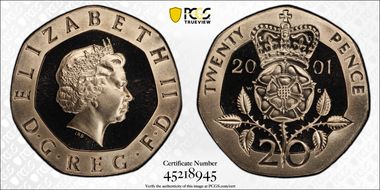 2001 20p S-G3 PR69DCAM