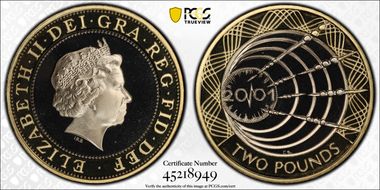 2001 £2 S-K11 Marconi PR69DCAM