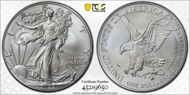 2022 $1 Silver Eagle MS69