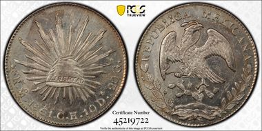 1861-Mo CH 8 R Mo49 MS63
