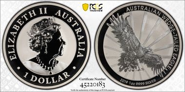 2019-P $1 Wedge-Tailed Eagle MS70