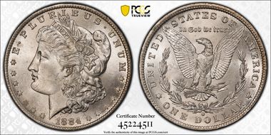 1884-O $1 MS64