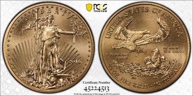 2016 $10 Gold Eagle 30th Anniversary MS69