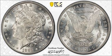 1885 $1 MS62