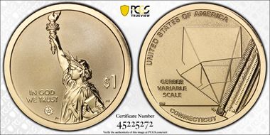 2020-S $1 American Innovation CT Rev PR Gerber Variable Scale PR70