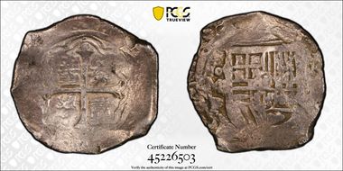 (1634-65)Mo P 8 R Calico Type-319 VF25