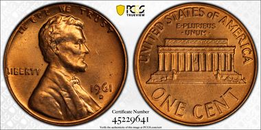 1961-D 1C D/Horiz D, FS-501 MS64RD