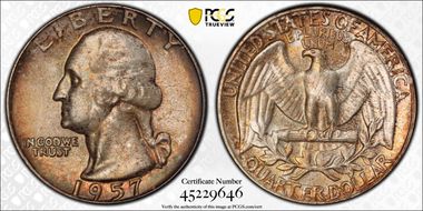 1957 25C Type B Reverse, FS-901 MS65