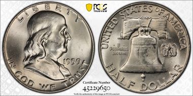 1959 50C "Goiter" FS-402 MS64