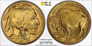 2022 $50 American Buffalo .9999 Fine Gold MS69