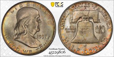 1957-D 50C MS66