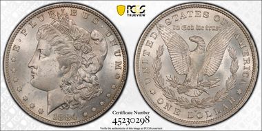 1884-O $1 MS62