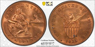 1931-M 1C MS64RD