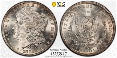 1882-S $1 MS64
