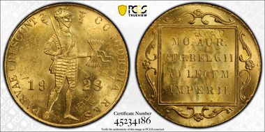 1928 Ducat KM-83.1  Au MS62